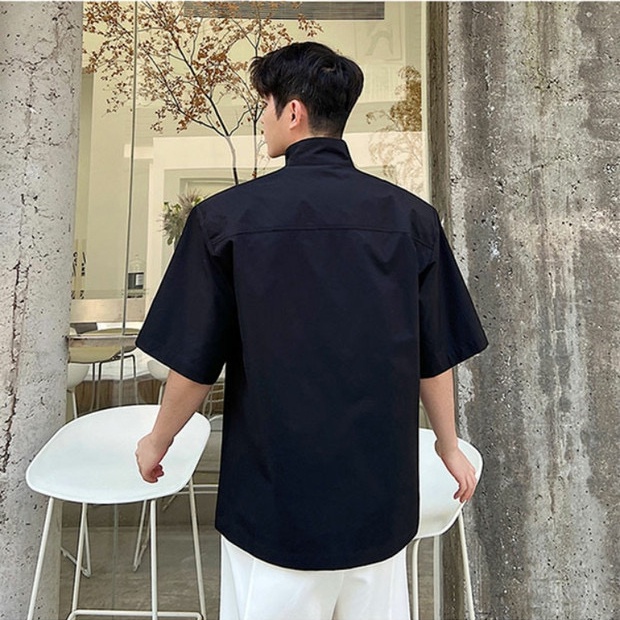 Áo Sơ Mi Nam Ngắn Tay Dáng Rộng Phong Cách Hàn Quốc ÁO Sơ Mi TrắNg Nam Form RộNg Sơ Mi Đẹp Cotton KhôNg NhăN Sơ Mi Nam Unisex