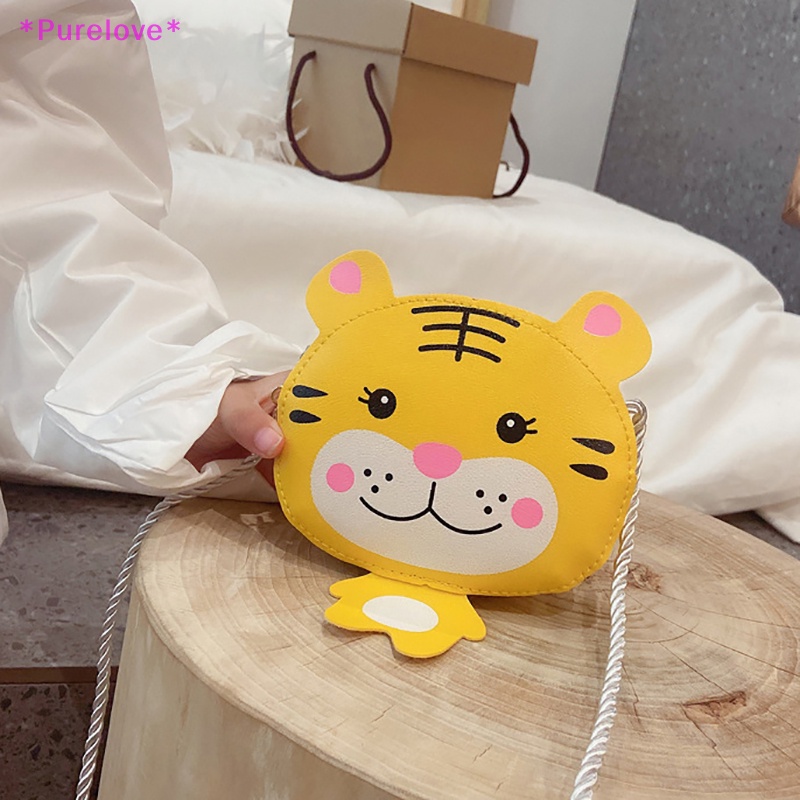 Túi Da PU Đeo Chéo Mini In Họa Tiết Hoạt Hình Dễ Thương Cho Bé Gái Mới