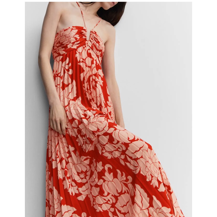 Đầm Zara Trễ Vai Xếp Ly Thời Trang Quyến Rũ Cho Nữ47078646