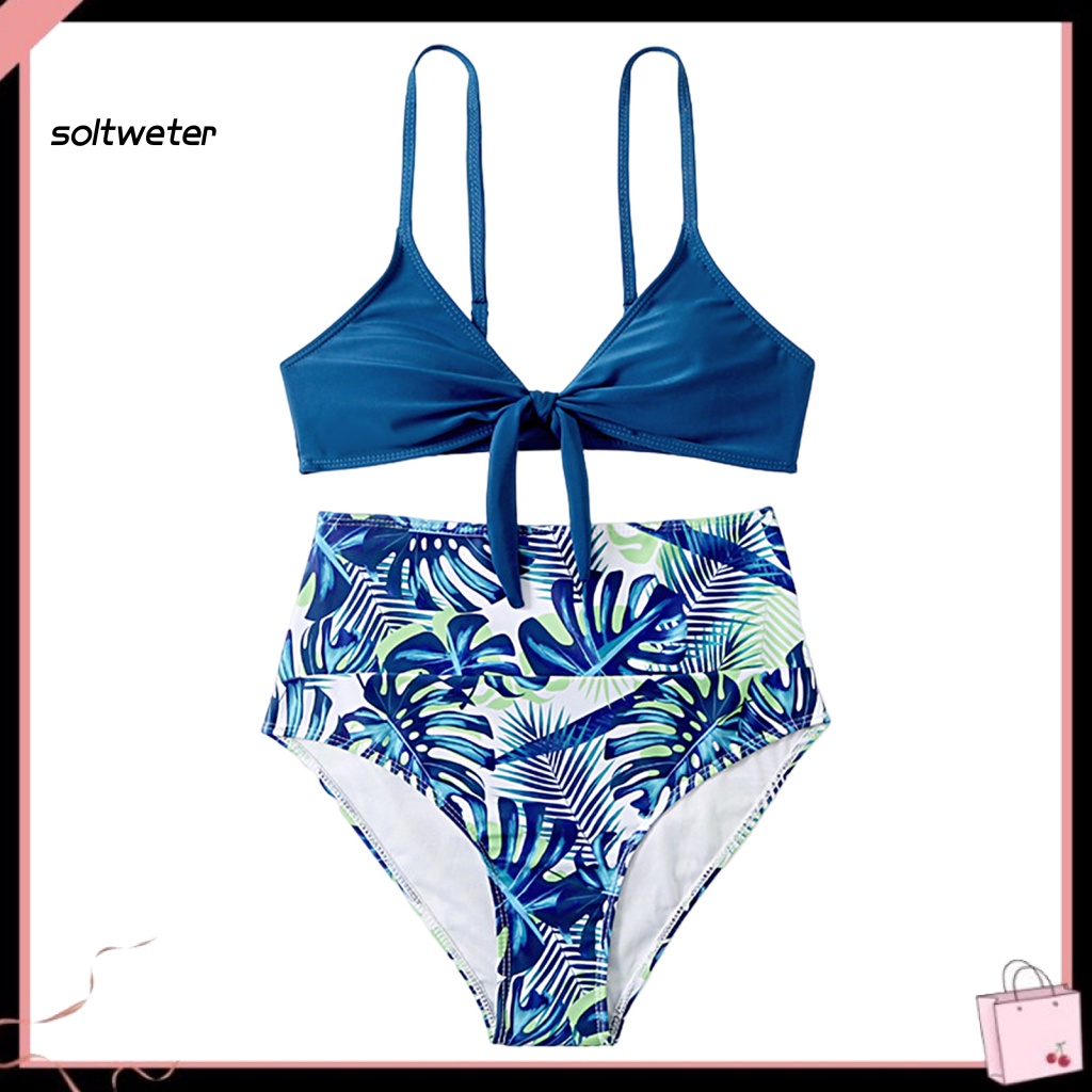 1 Bộ Đồ Bơi Hai Mảnh Có Đệm Nâng Ngực In Họa Tiết Da Báo Dành Cho Nữ