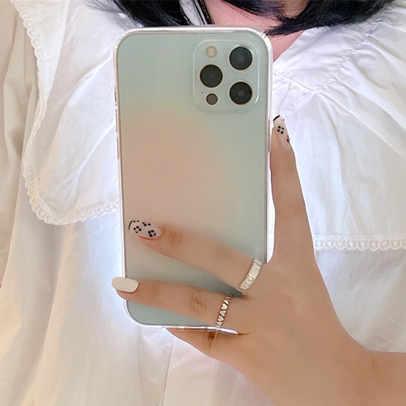 Ốp Điện Thoại Mềm Siêu Mỏng Chống Sốc Màu Gradient Thời Trang Cho IPhone 11 14 Pro Max 13pro 12 Promax 14plus