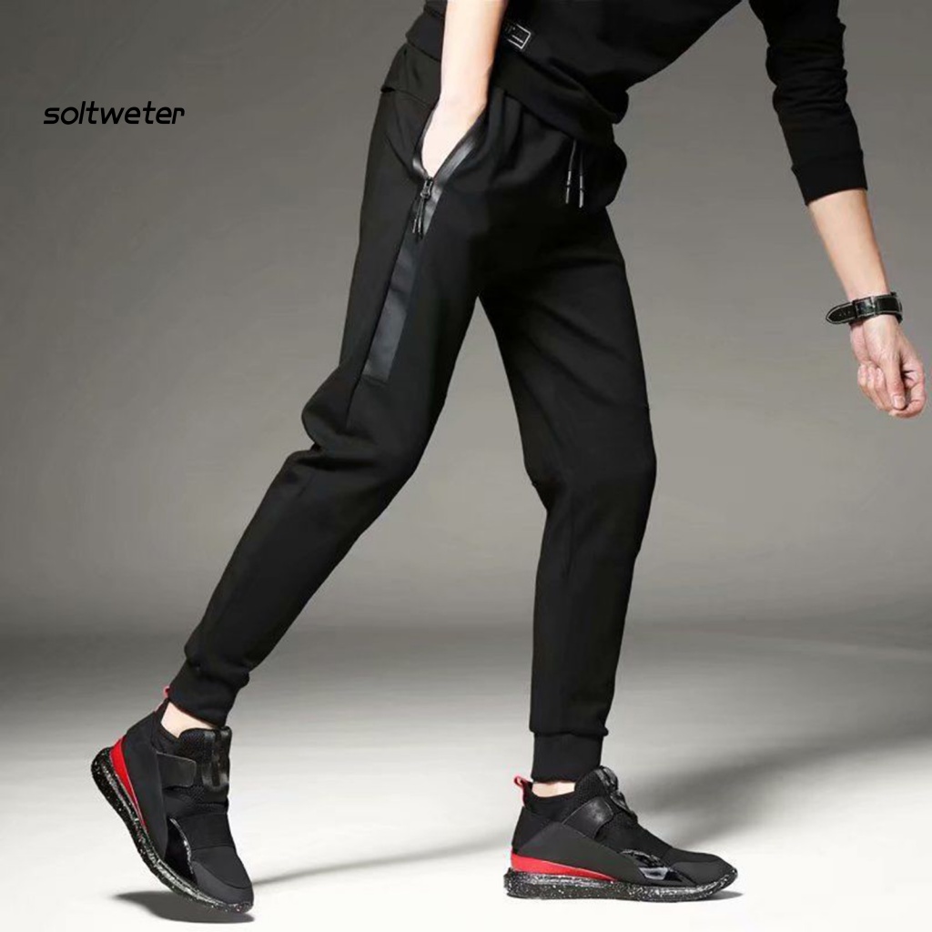 Quần Dài Lưng Thun Rút Dây Màu Sắc Đơn Giản Thời Trang Mùa Xuân Cho Nam