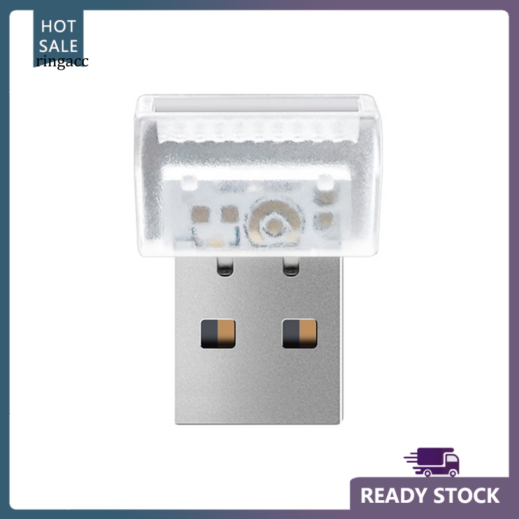 Rga Đèn Led USB Mini Nhiều Màu Gradient Cắm Và Tiết Kiệm Năng Lượng Không Chói Mắt Trang Trí Nội Thất Xe Hơi