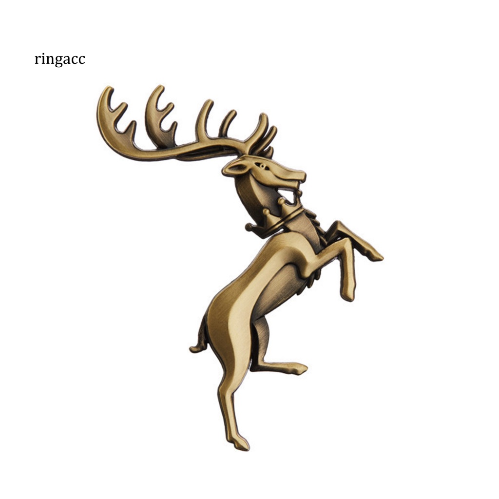 Nhãn Dán Trang Trí Thân Xe Hơi Mạ Điện Hình Hươu 3D Chống Rỉ Sét Không Phai Màu