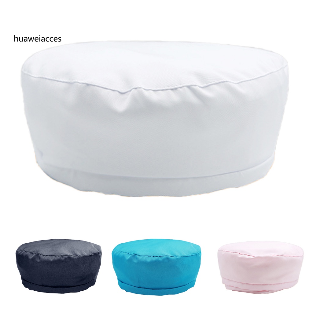 Mũ Đầu Bếp Màu Trơn Thoáng Khí Chống Bụi Đa Năng Cho Nam Và Nữ