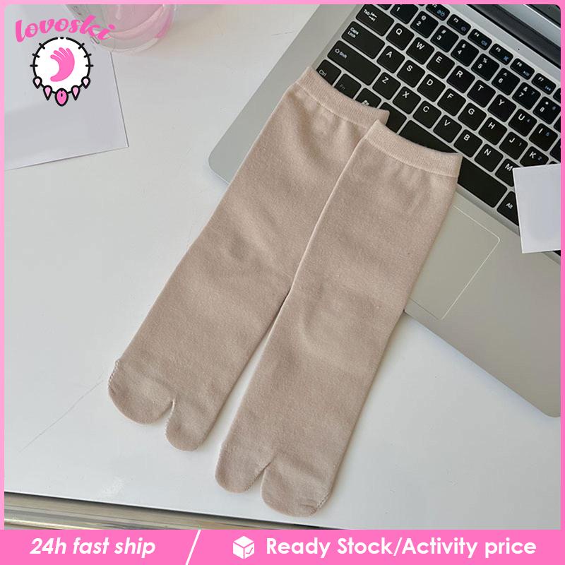 Đôi Vớ Xỏ Ngón Thoáng Khí Thấm Hút Mồ Hôi Tiện Dụng Cho Nữ