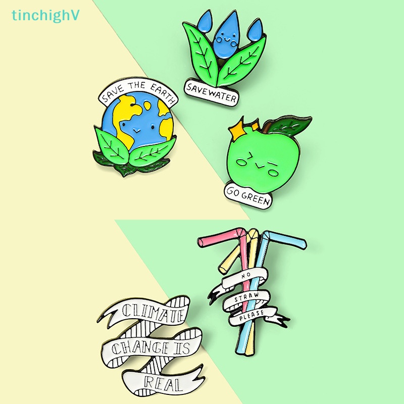 [TinchighV] Trâm Cài Áo Bảo Vệ Trái Đất Tráng Men Cho Quần Áo / Túi Xách [Mới