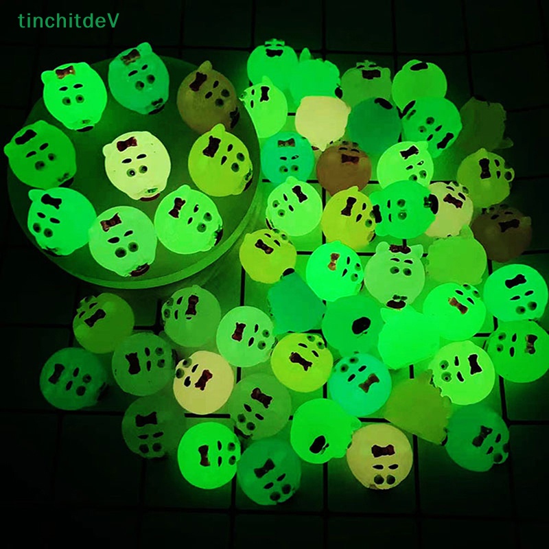 [TinchitdeV] Bộ 2 Tượng Gấu Dạ Quang Mini Bằng Nhựa Resin Dễ Thương Trang Trí Sân Vườn [Mới]