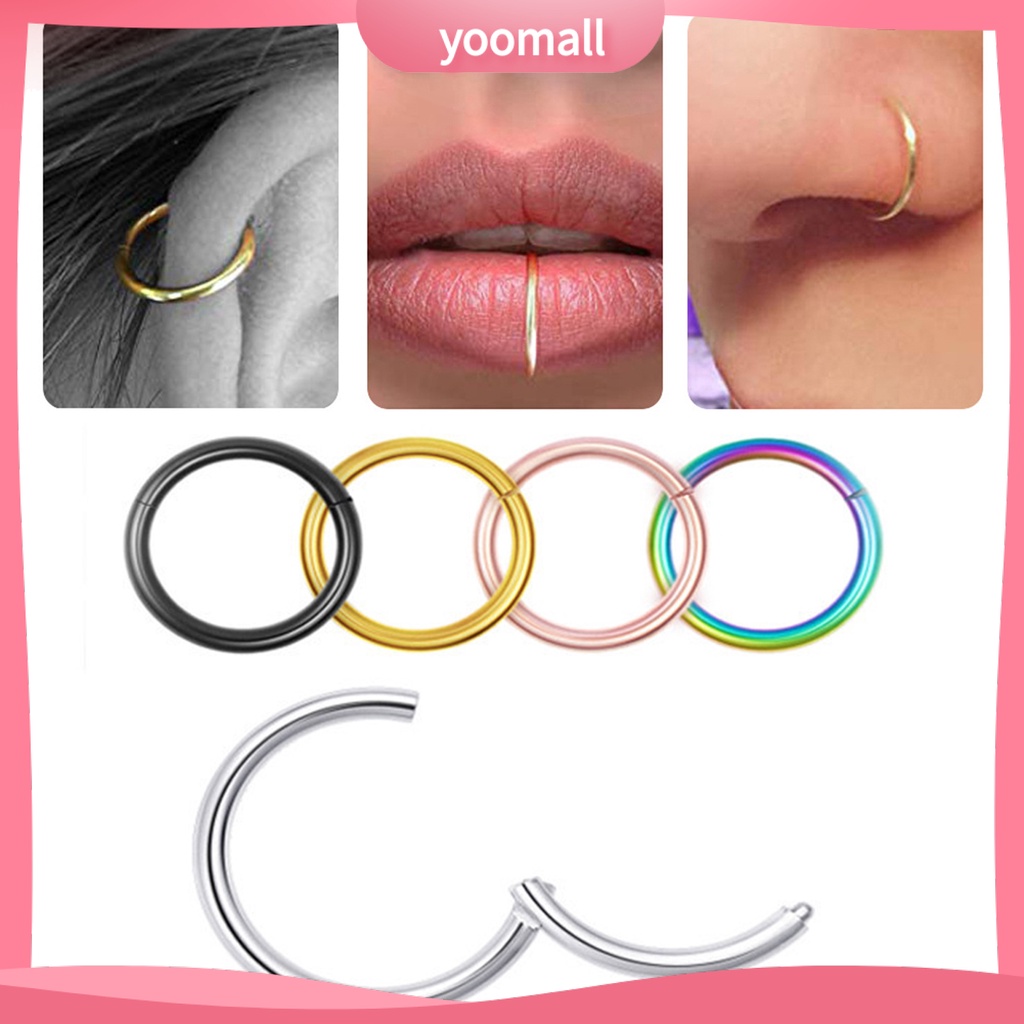 Khuyên Mũi / Môi Bằng Thép Không Gỉ Trang Trí Cá Tính