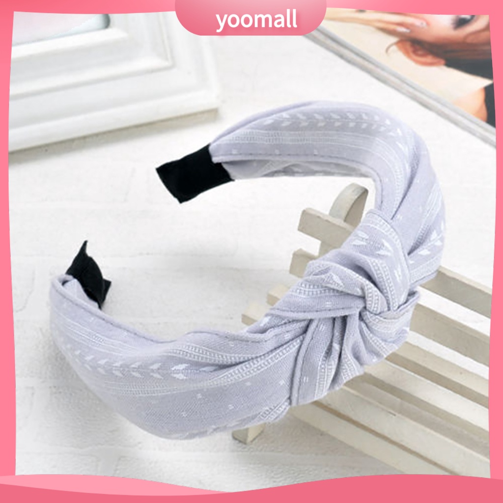 Băng Đô Thắt Nút Chéo Bằng Vải Thoải Mái Quyến Rũ Mặc Hàng Ngày Cho Cuộc Sống Hàng Ngày