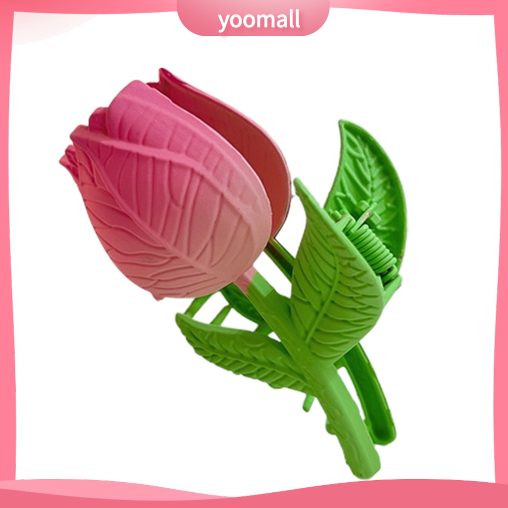 Kẹp Tóc Dài Hình Hoa Tulip Bằng Kim Loại Thanh Lịch Thời Trang Cho Nữ