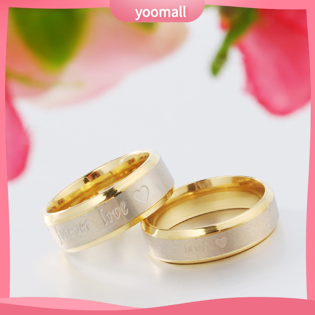 [YM] Nhẫn Hình Trái Tim Không Mùi Thoải Mái Phù Hợp Làm Quà Sinh Nhật Cho Cặp Đôi