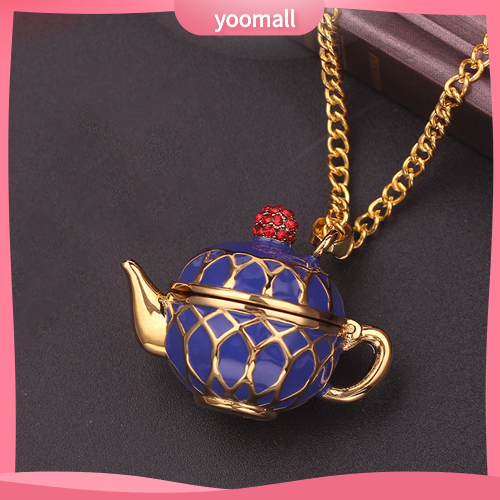 Vòng cổ Dài Mặt Hình Ấm Trà Đính Đá Thời Trang Dành Cho Nữ