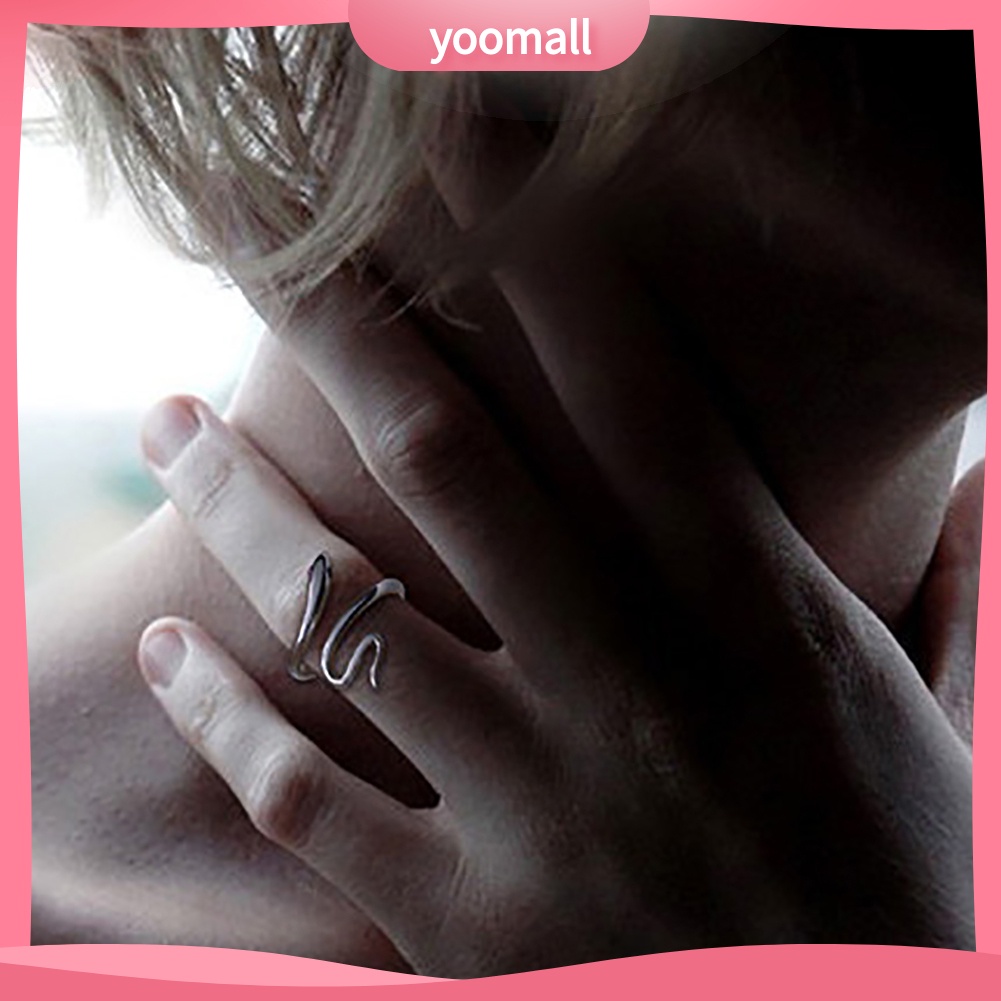 Nhẫn Hình Rắn Dạng Mở Có Thể Điều Chỉnh Kích Cỡ Thời Trang Dành Cho Nữ