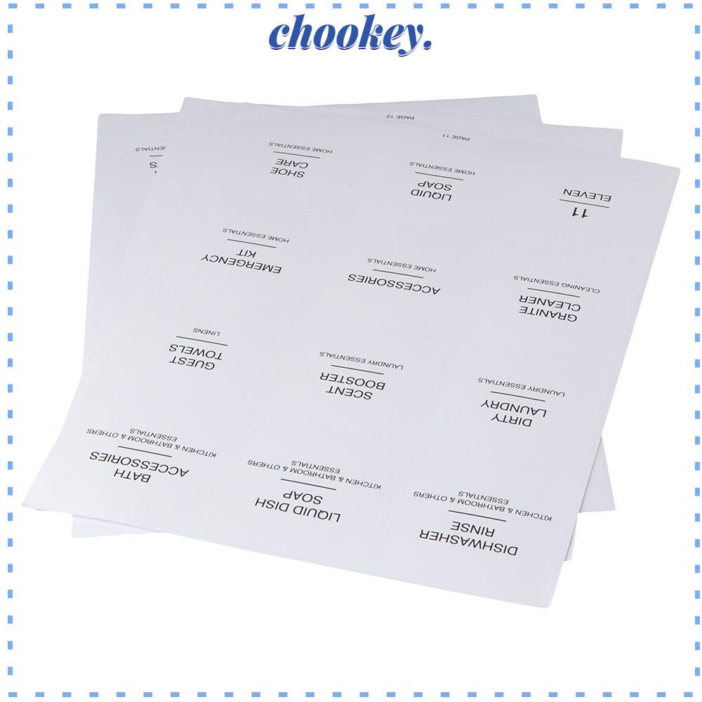 CHOOKEY Set 13 Tấm Nhãn Dán 13 Tấm Tự Dính Trang Trí Hũ Gia Vị