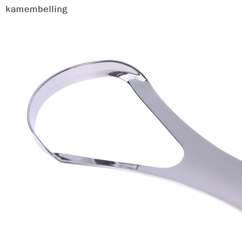 Kamembelling Set 2 Dụng Cụ Nạo Lưỡi Bằng Thép Không Gỉ Loại Bỏ Hơi Thở Chăm Sóc Răng Miệng