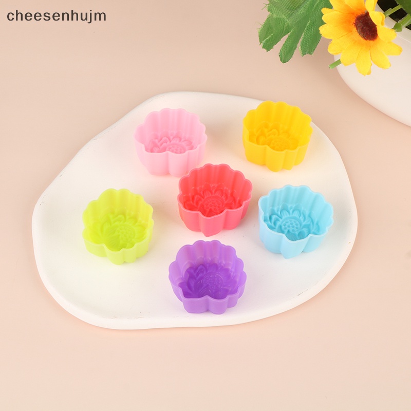 Set 5 Khuôn Silicon Làm Bánh Muffin 3 / 5cm Không Tái Sử Dụng Tiện Lợi