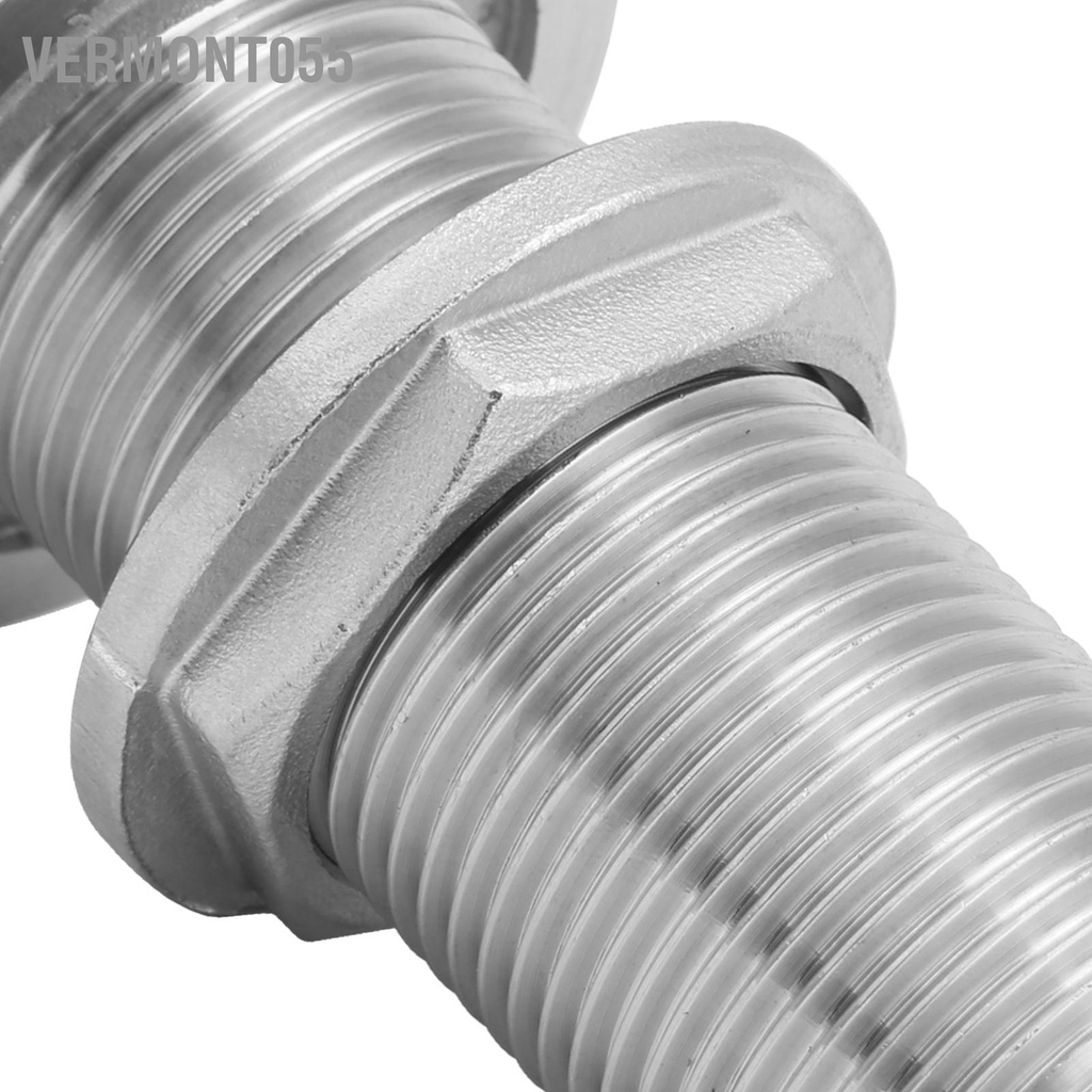 Vermont055 Thru Hull Fitting Connector Thép không gỉ MJS022 Ổ cắm chung cho thuyền Yacht Hose