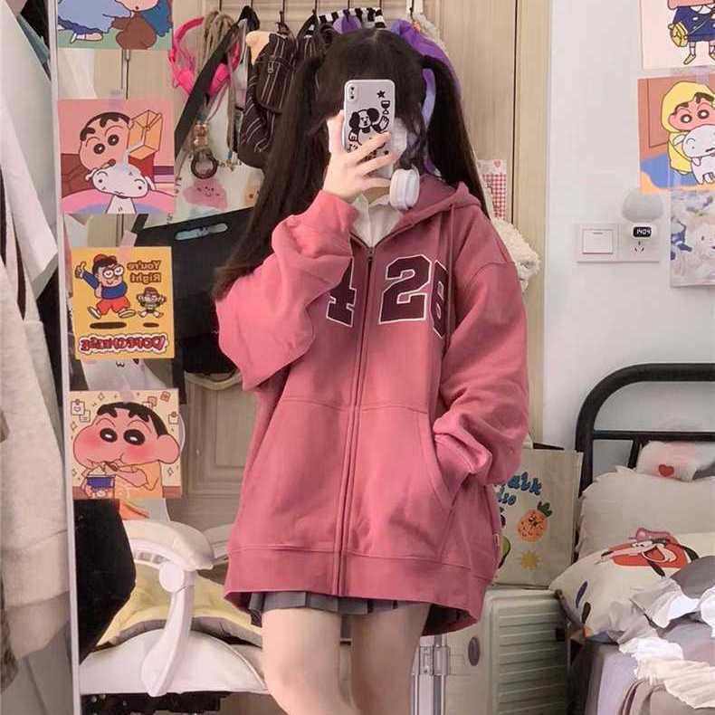 Áo Khoác Nữ Tay Dài Dáng Rộng Thời Trang Cá Tính