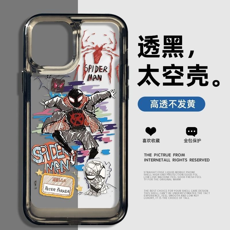 BAPE Ốp Điện Thoại Chống Sốc In Hình spiderman Cho iphone 15 14 11 13 12 X XS Pro Max xr Mini xr 7 8 6 plus