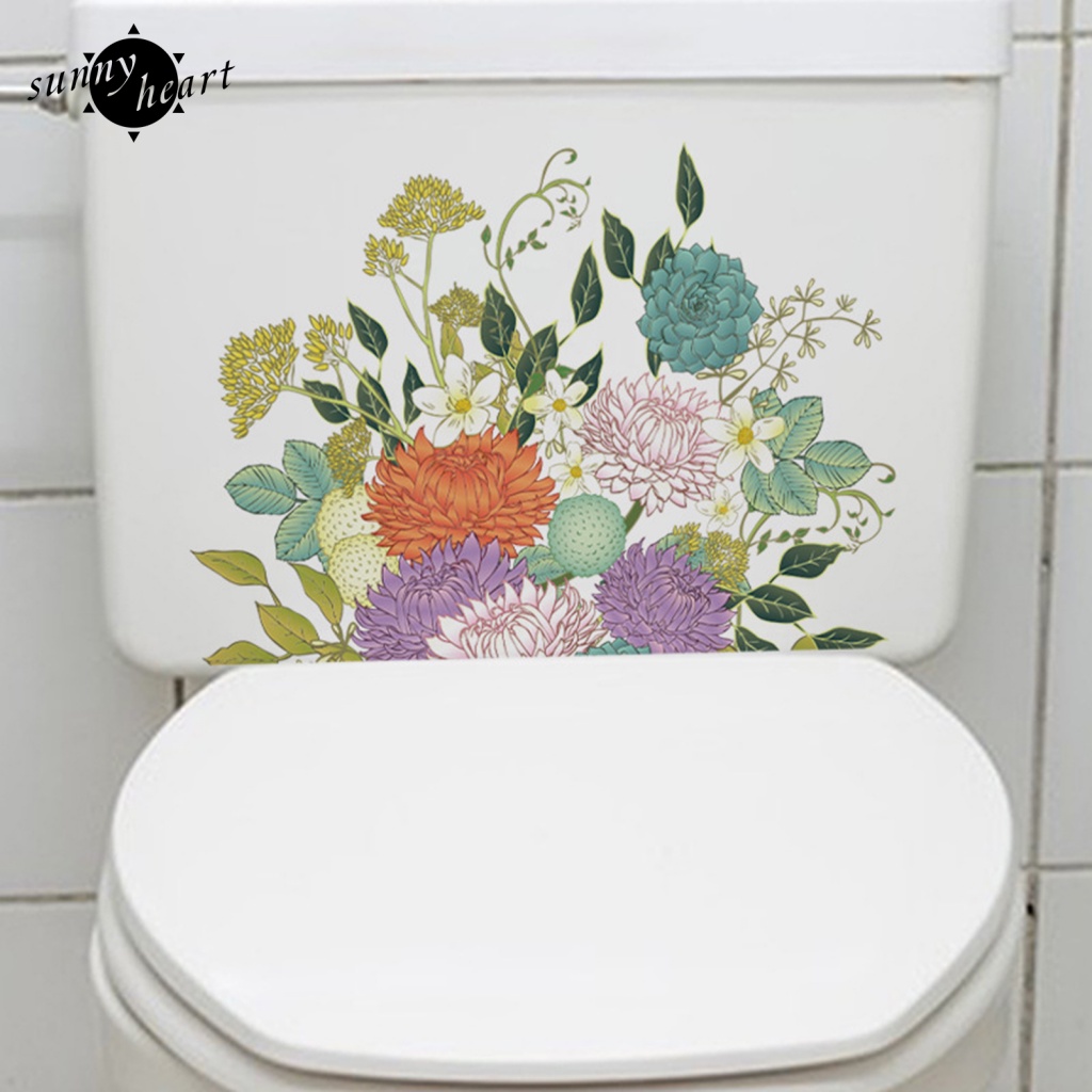 Sunnyheart Miếng Dán Tường Trang Trí Nội Thất Bằng Thủy Tinh Khô Mịn Hình Hoa Không Thích Hợp Cho Bề Mặt Bẩn Hoặc Bề Mặt Thô