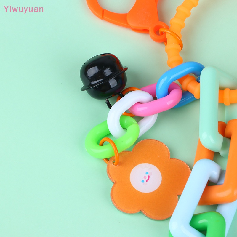 Móc Chìa Khóa Có Gương Trang Trí Xe Hơi Hình Gấu Hoạt Hình Dễ Thương