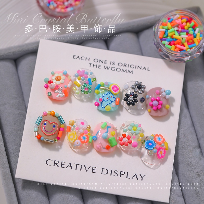 Phụ Kiện Trang Trí Móng Tay Hình Kẹo 3D Thời Trang