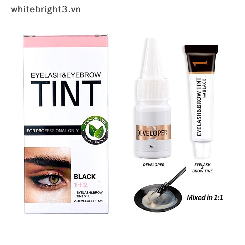 Mascara Nhuộm Lông Mi Và Lông Mày Màu Nâu / Đen / Cà Phê Chống Thấm Nước