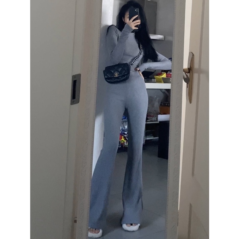 G-Fashion Quần Short Nữ Lưng Cao Ống Rộng Màu Trơn Phong Cách Âu Mỹ Thời Trang