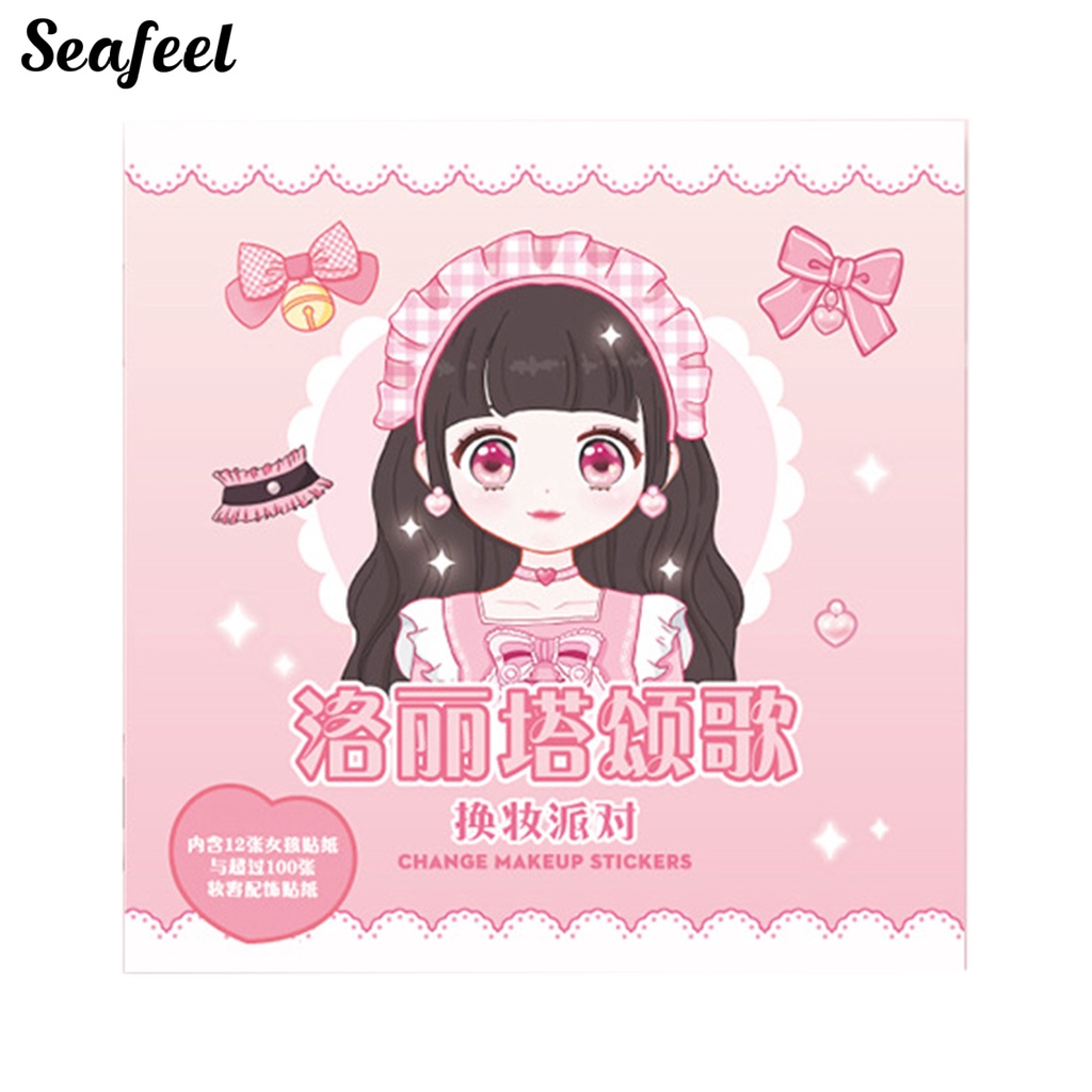 Miếng Dán Tự Dính Họa Tiết Công Chúa Dễ Thương Dùng Làm Quà Tặng DIY