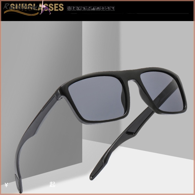 Kính Chống Nắng Phân Cực Mặt Vuông Gọng Nhựa Phong Cách Vintage Thời Trang Cho Nam