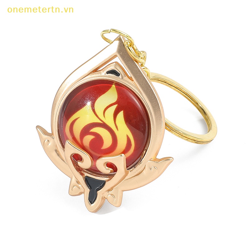 Móc Khóa Hình Đôi Mắt Thần Bằng Thủy Tinh Hai Mặt Phát Sáng onemetertn