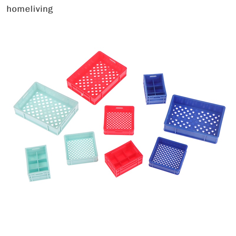 Bộ 3 Giỏ Đan Tay Bằng Nhựa Dùng Đựng Rau Củ Quả Trang Trí Nhà Búp Bê