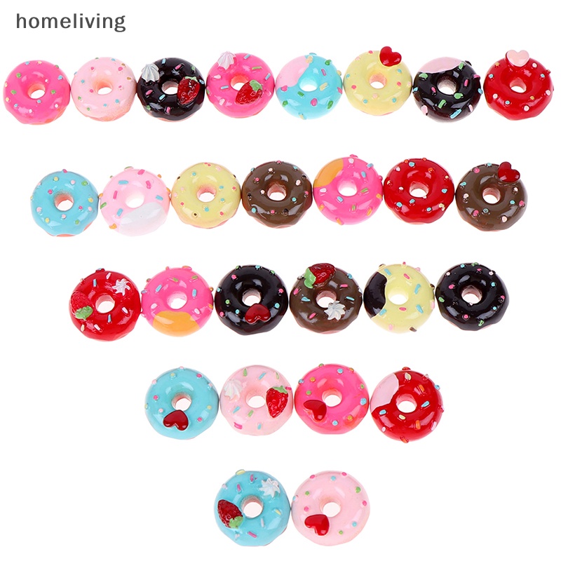 Set 10 Bánh donut Tỉ Lệ 1: 12 Dùng Để Trang Trí Nhà Búp Bê