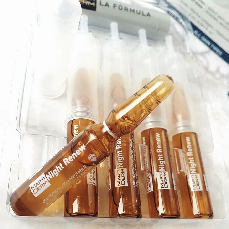 Serum ampoule ngừa lão hoá, tái tạo da ban đêm Marti. Night Renew ống 2ml