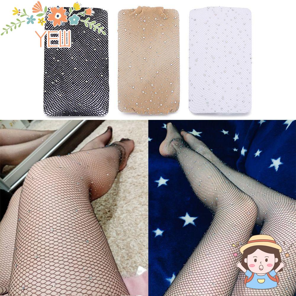 Quần Tất Lưới Hở Đáy Đính Kim Tuyến Lấp Lánh Quyến Rũ Cho Nữ