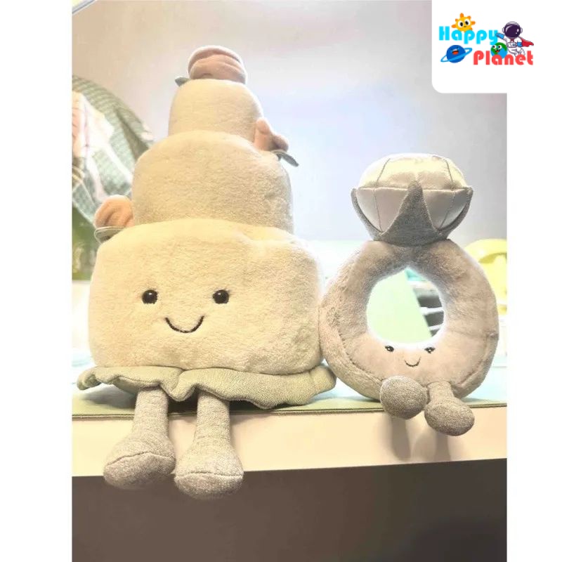Hàng Có Sẵn Giao Hàng Miễn Phí Đồ Chơi Búp Bê Nhồi Bông Hình Bánh Kem Nhỏ Tiktok Quà Tặng Sinh Nhật Bạn Gái / Lễ Cưới Dễ Thương Sáng Tạo Phong Cách