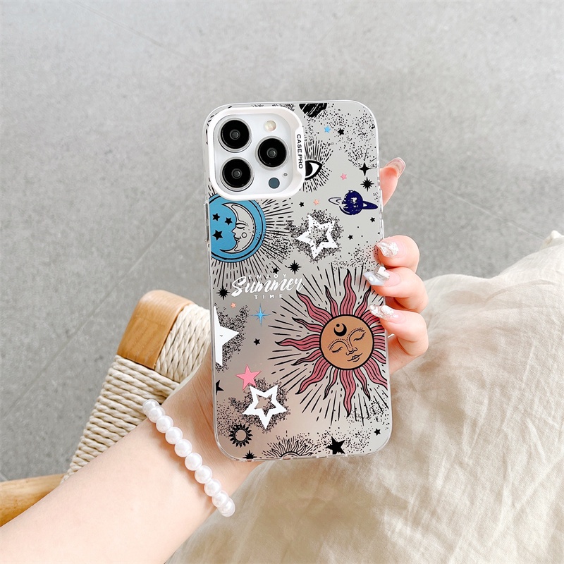 Ốp Điện Thoại Dẻo Họa Tiết Bầu Trời Đầy Sao Thời Trang Chống Sốc Cho IPhone 14 13 12 11 Pro MAX