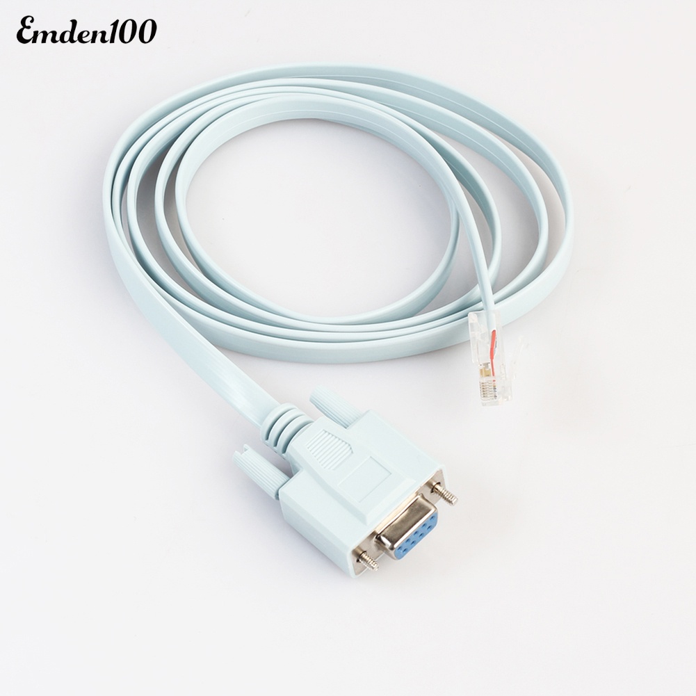 Dây Cáp Mạng 5ft 9Pin DB9 Serial RS232 Sang RJ45 Cat5 Ethernet Cho Cisco Emden 5ft Emden 9Pin DB9 Serial RS232