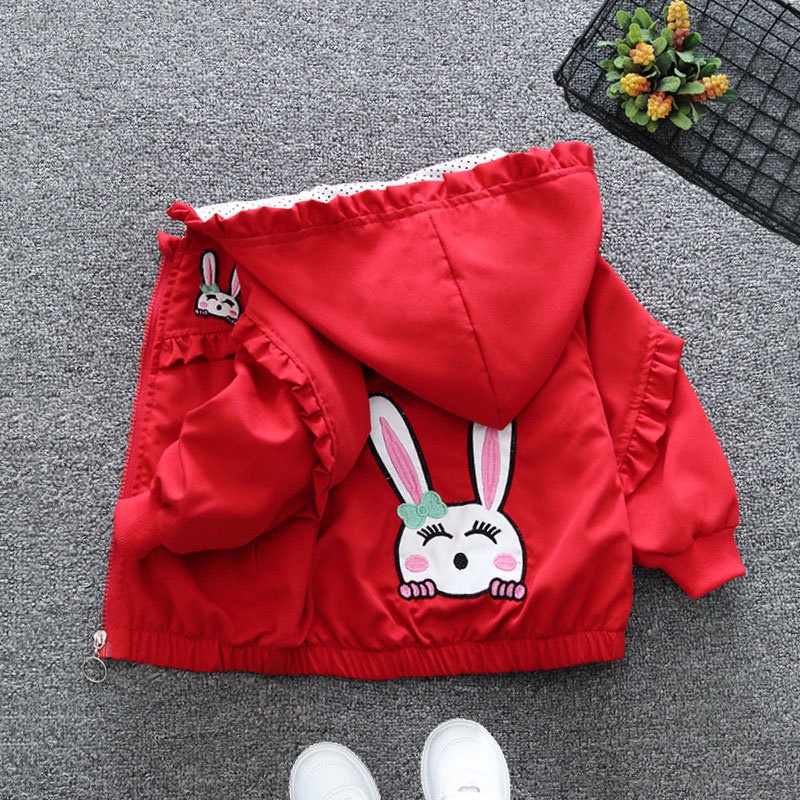 Áo Khoác Cardigan In Hình Thỏ Hoạt Họa Disney Thời Trang Xuân Thu Cho Bé Gái 2-12 Tuổi