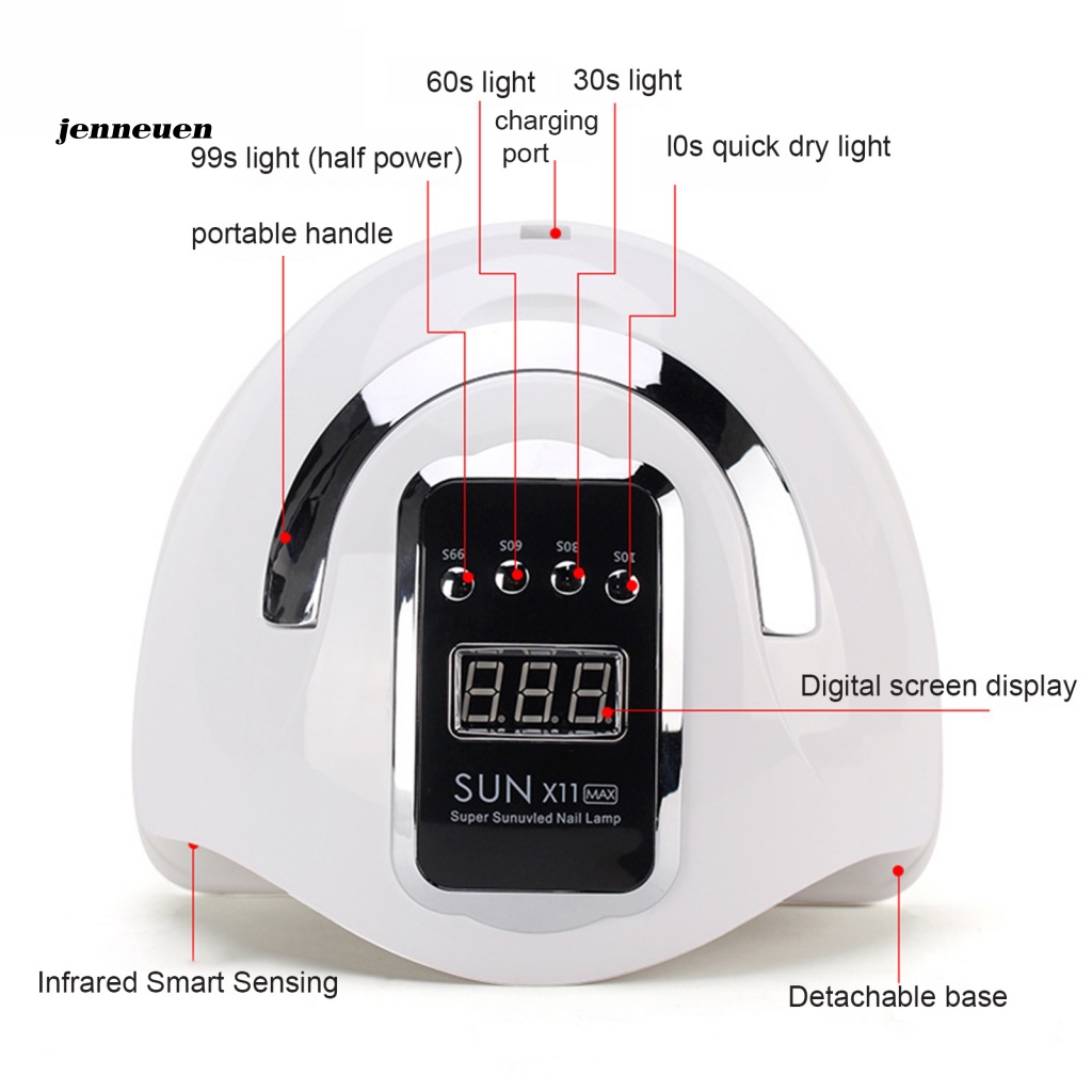 Đèn Hong Khô Móng Tay Bằng Tia UV Bền Màu Không Chói