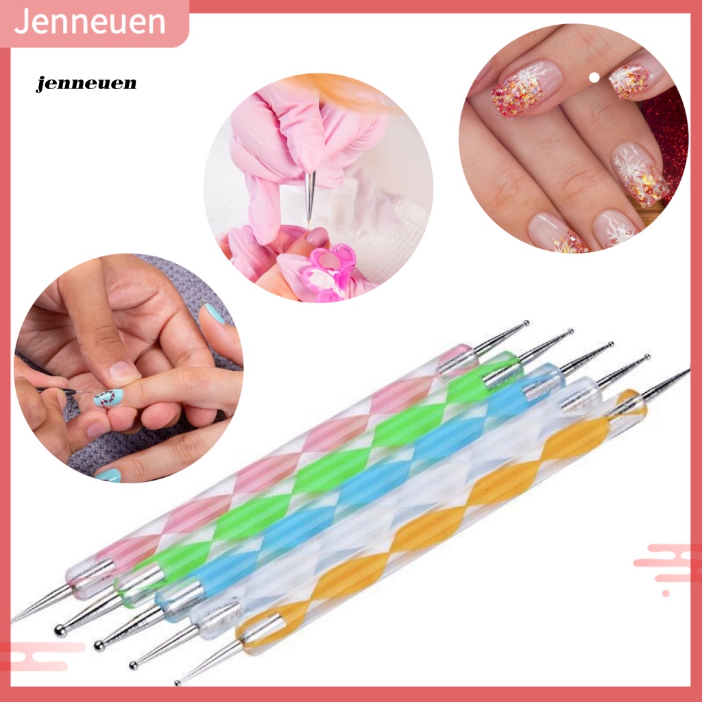 Set 5 Bút Vẽ Trang Trí Móng Nghệ Thuật Hai Đầu Tiện Dụng