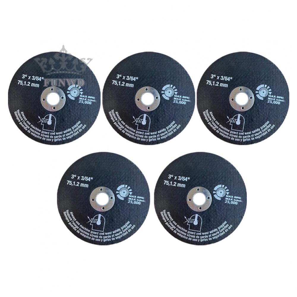 【FUNWD】Cutting Discs 5pcs For Stainless Steel Metals Circular Resin Saw Blade