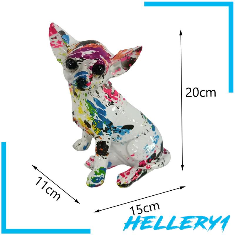 Đồ trang trí Chihuahua Bằng Nhựa Resin Thủ Công Hiện Đại Trang Trí Nhà Cửa