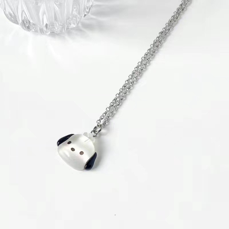 SANRIO Vòng cổ Thép Không Gỉ Mặt Hình Thú Hoạt Hình Đáng Yêu