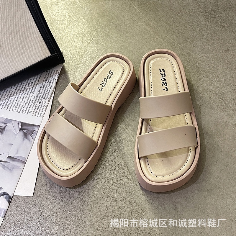 Dép Sandal Đế Dày Chống Trượt Thời Trang Mùa Hè 2023 Cho Nữ