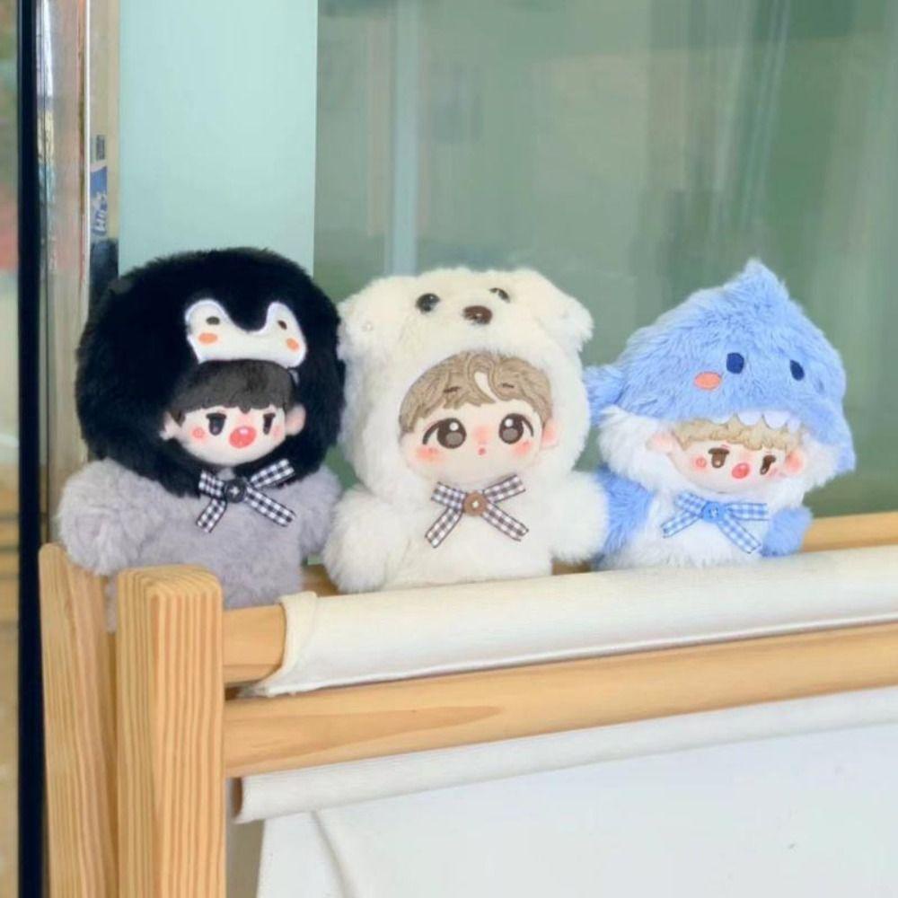 Uumir Bộ Đồ Chơi Búp Bê Nhồi Bông cotton 10cm Hình Động Vật Hoạt Hình mini Chất Lượng Cao