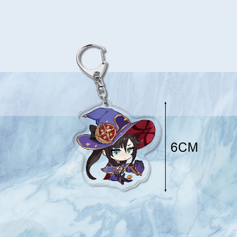Móc Chìa Khóa Bằng Acrylic Hình Nhân Vật Anime Xiao Hu Tao