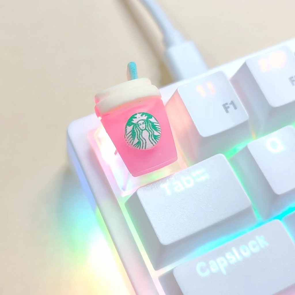 1 Nút Bàn Phím Cơ CCLR Màu Hồng Dễ Thương