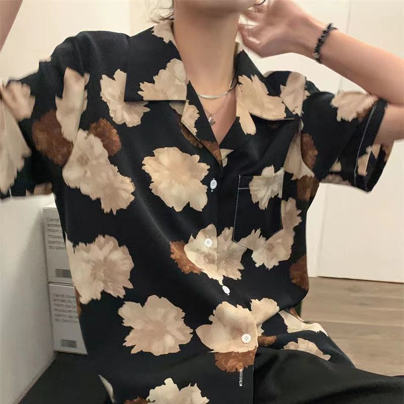 Áo Polo Chất Liệu Chiffon In Họa Tiết Độc Đáo Thời Trang Cho Nữ